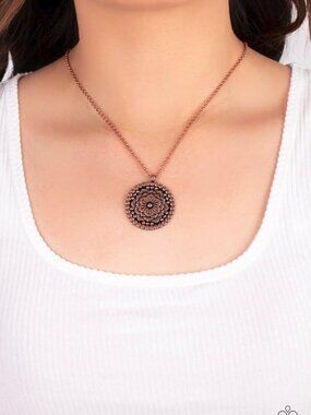 Paparazzi Jewelry Accessories - Summer HOMESTEAD - Copper Necklace - Vintage